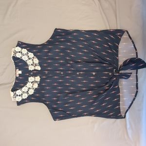 Captain America Sleeveless Blouse Top